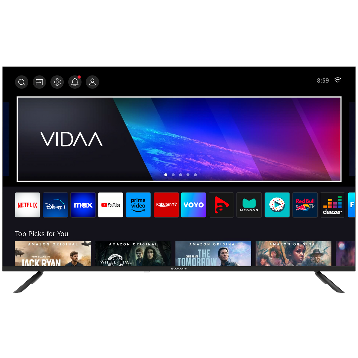 Horizon Smart TV - 4K LED Televisie - Diamant Serie ULTRA HD - WiFi - Netflix - Frameless