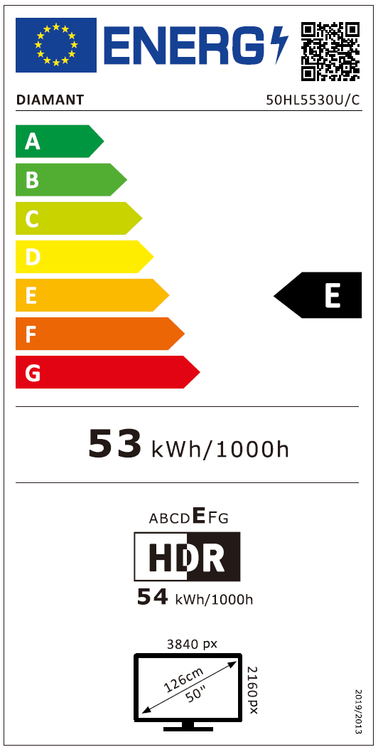 Horizon Smart TV - 4K LED Televisie - Diamant Serie ULTRA HD - WiFi - Netflix - Frameless
