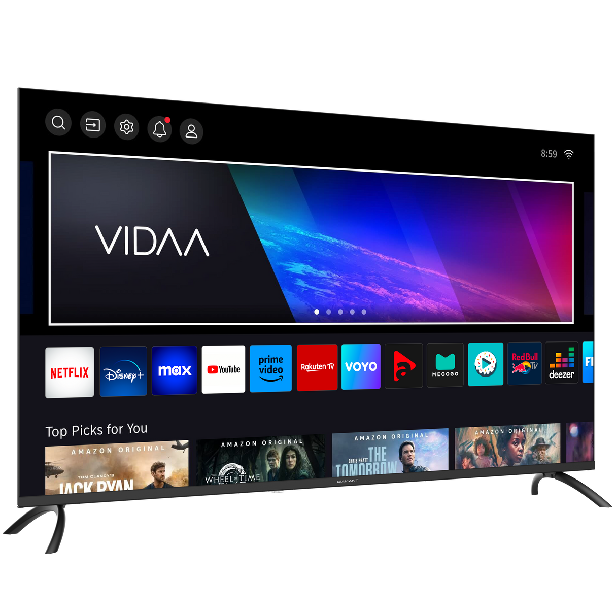 Horizon Smart TV - 4K LED Televisie - Diamant Serie ULTRA HD - WiFi - Netflix - Frameless