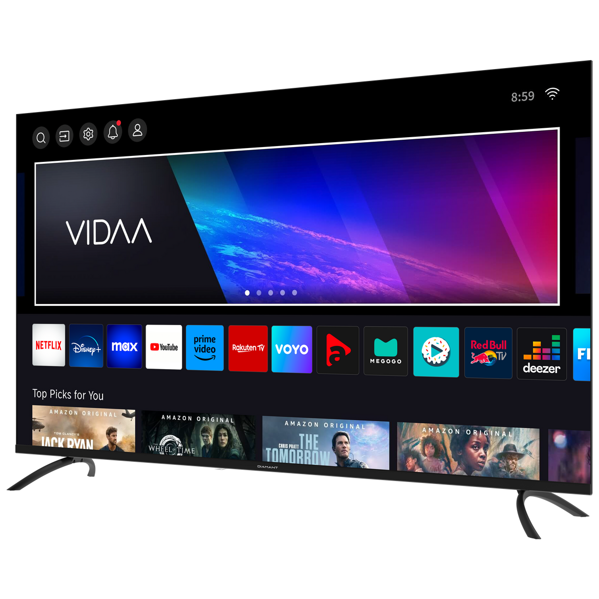 Horizon Smart TV - 4K LED Televisie - Diamant Serie ULTRA HD - WiFi - Netflix - Frameless