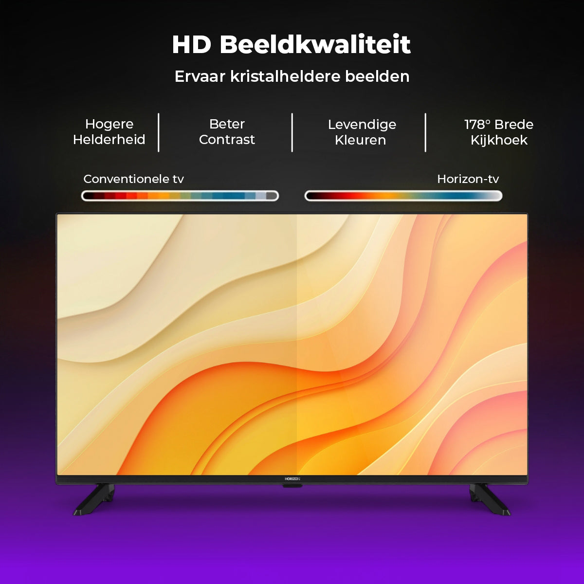 Horizon TV - HD LED Televisie - XT Line - Ultra Narrow - Dolby Audio