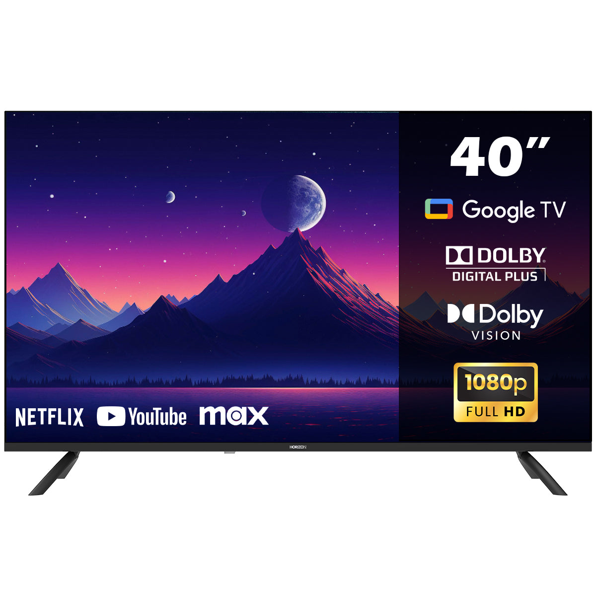 Horizon Smart TV Android TV - 2K Full HD LED Televisie - XT Line - Google TV WiFi - Frameless