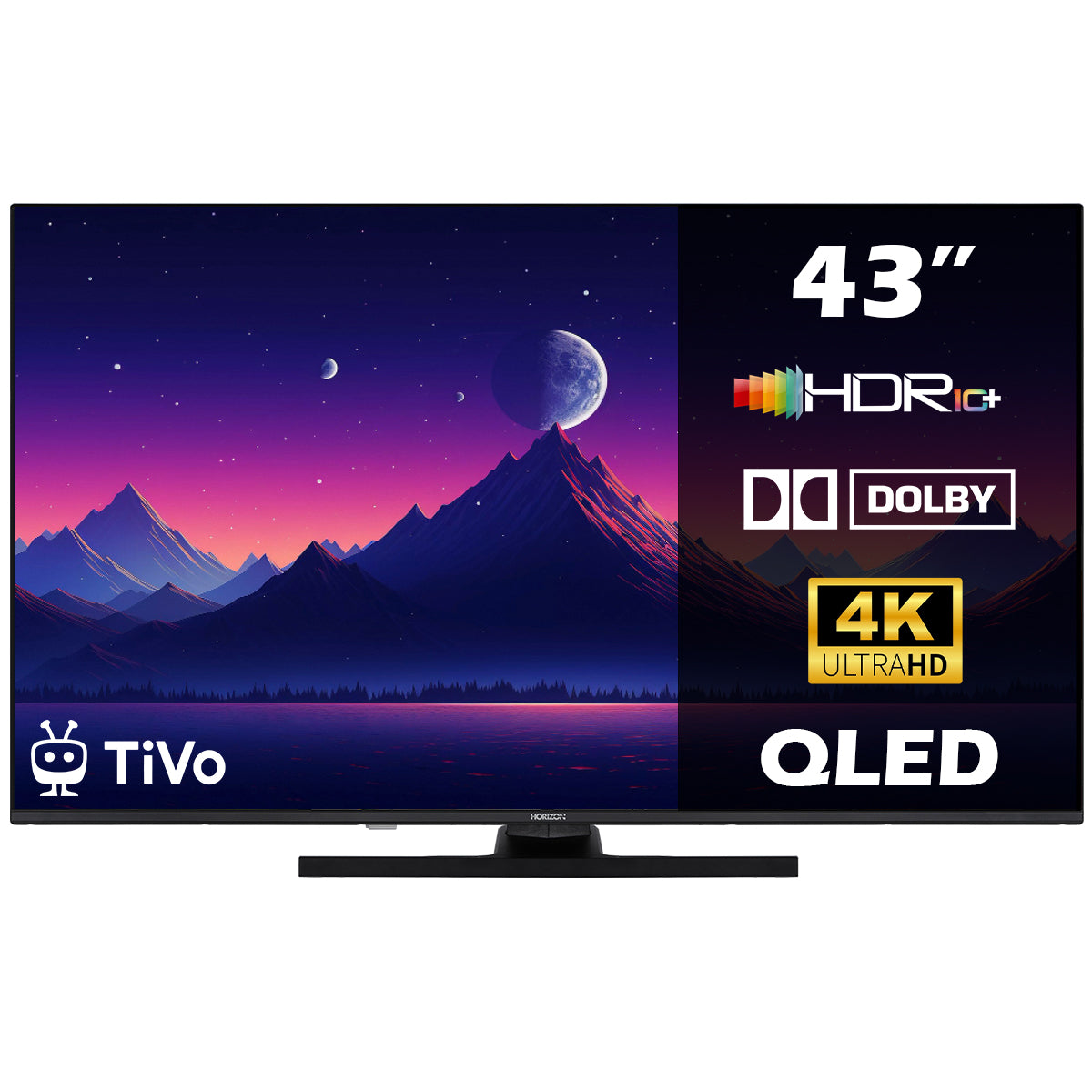 Horizon Smart TV - 4K ULTRA HD QLED Televisie - XT Line - WiFi - Voice Assistant - Ultra Narrow