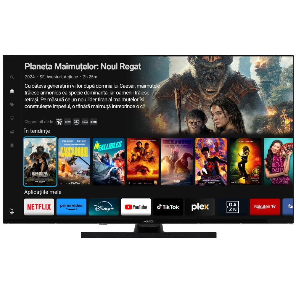 Horizon Smart TV - 4K ULTRA HD QLED Televisie - XT Line - WiFi - Voice Assistant - Ultra Narrow