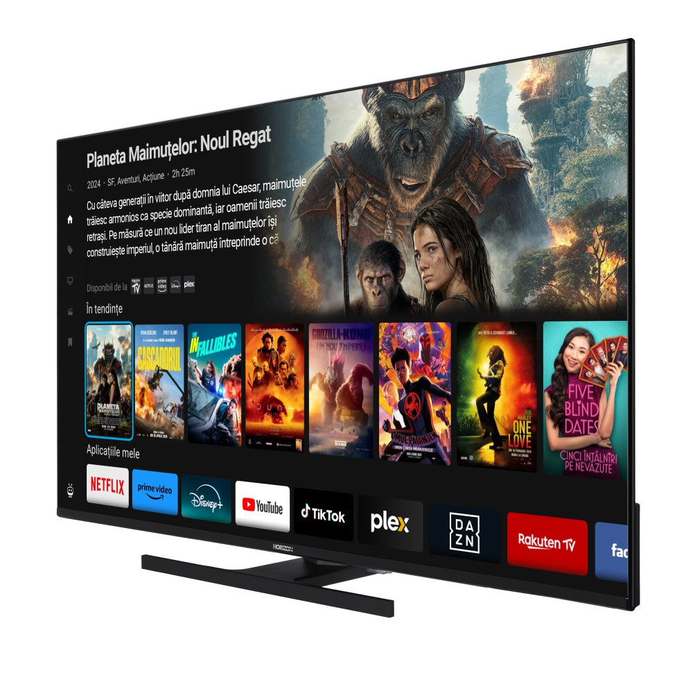 Horizon Smart TV - 4K ULTRA HD QLED Televisie - XT Line - WiFi - Voice Assistant - Ultra Narrow