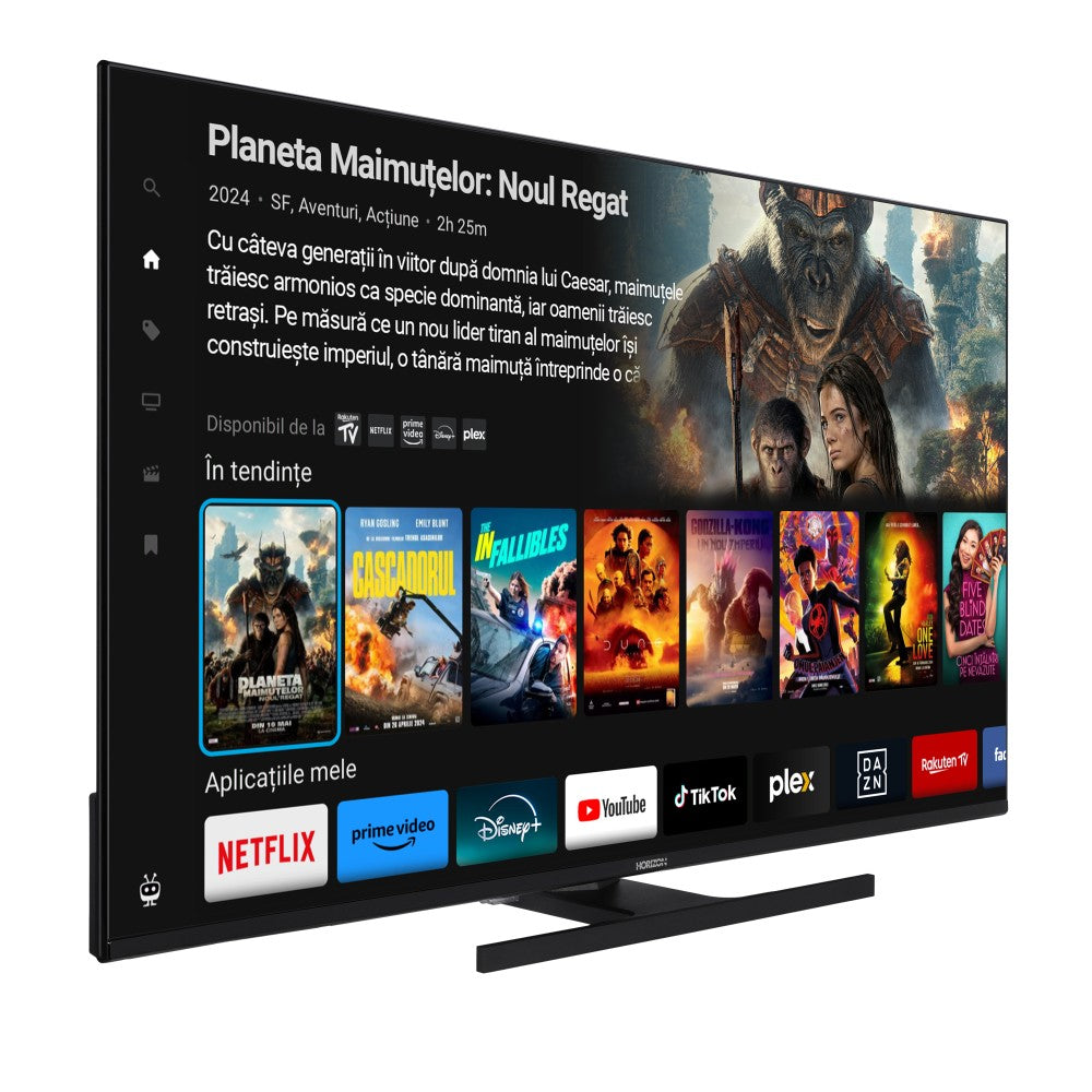 Horizon Smart TV - 4K ULTRA HD QLED Televisie - XT Line - WiFi - Voice Assistant - Ultra Narrow