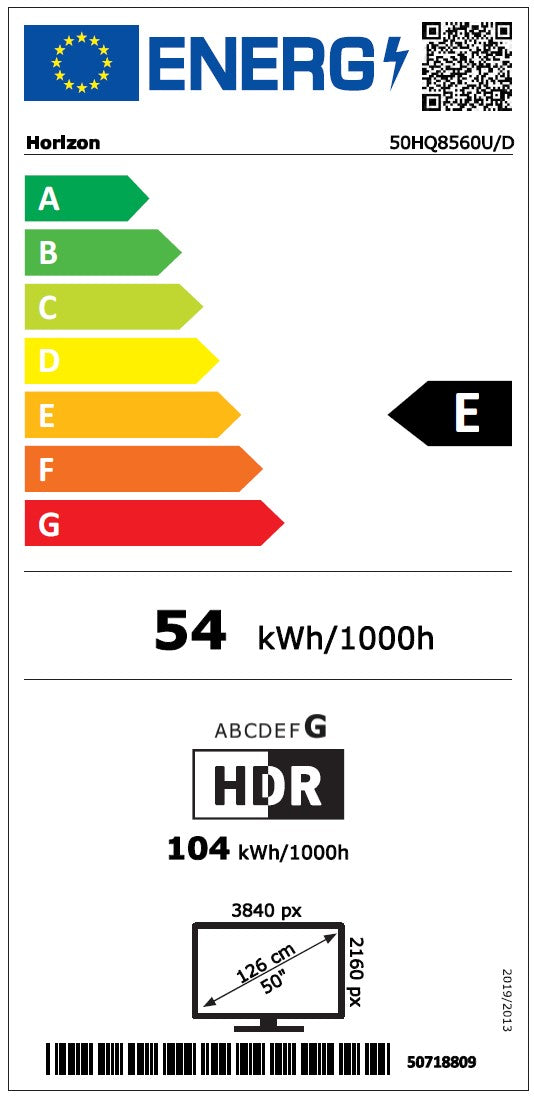 Horizon Smart TV - 4K ULTRA HD QLED Televisie - XT Line - WiFi - Voice Assistant - Ultra Narrow