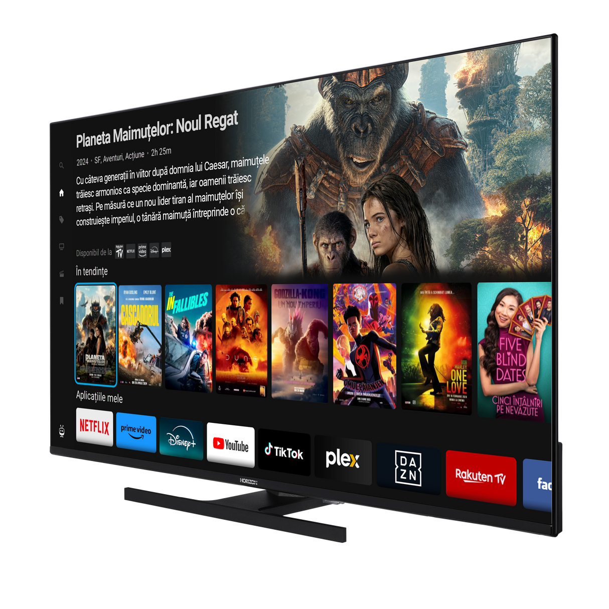 Horizon Smart TV - 4K ULTRA HD QLED Televisie - XT Line - WiFi - Voice Assistant - Ultra Narrow