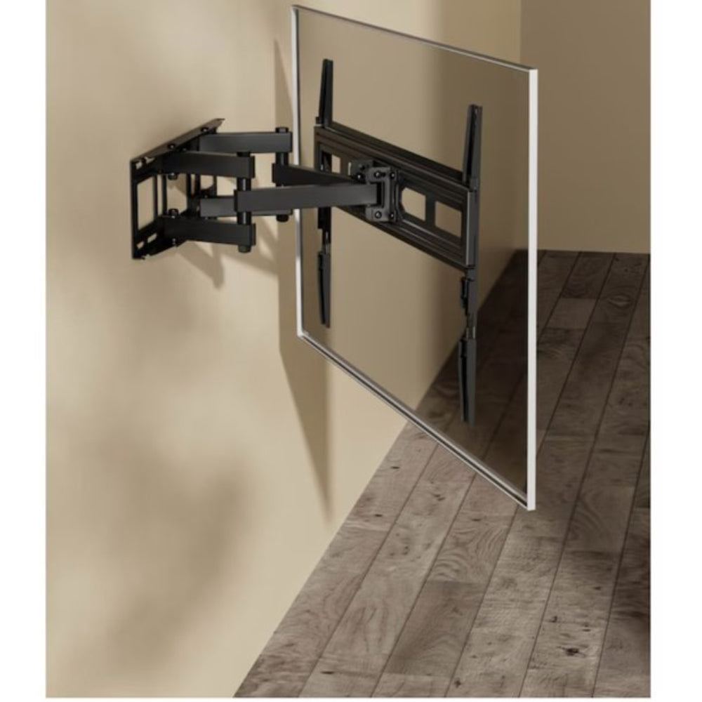 Serioux Muurbeugel TV - Geschikt voor 37 tot 80 inch - Kantelbaar en Draaibaar - Universeel - Tot 40kg - Zwart