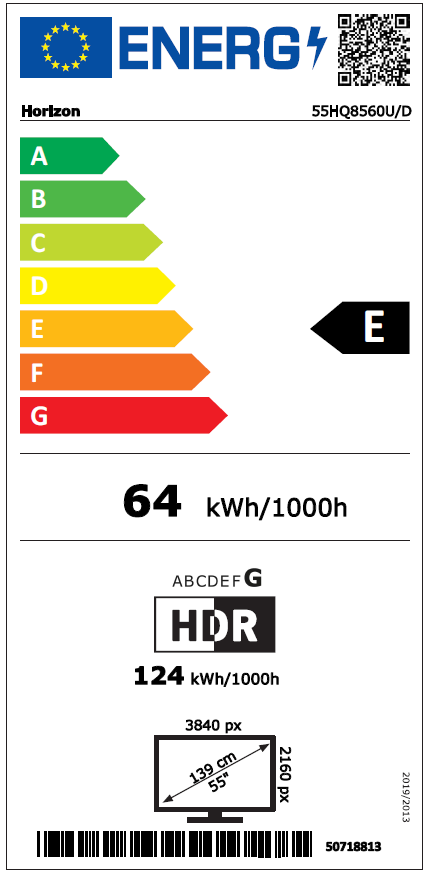 Horizon Smart TV - 4K ULTRA HD QLED Televisie - XT Line - WiFi - Voice Assistant - Ultra Narrow