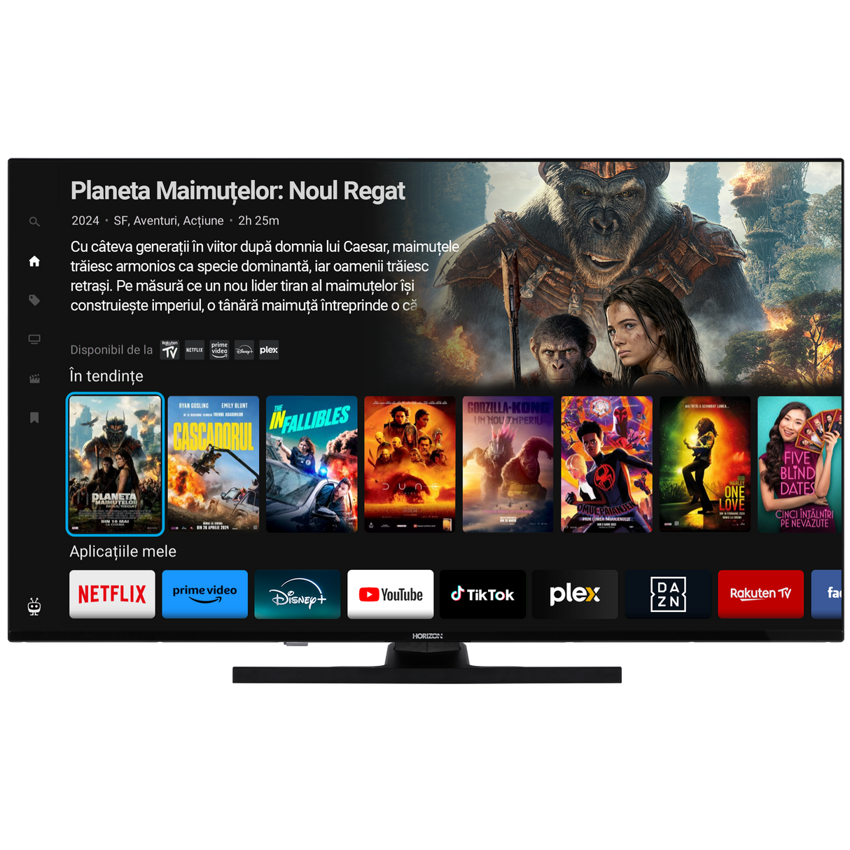 Horizon Smart TV - 4K ULTRA HD QLED Televisie - XT Line - WiFi - Voice Assistant - Ultra Narrow