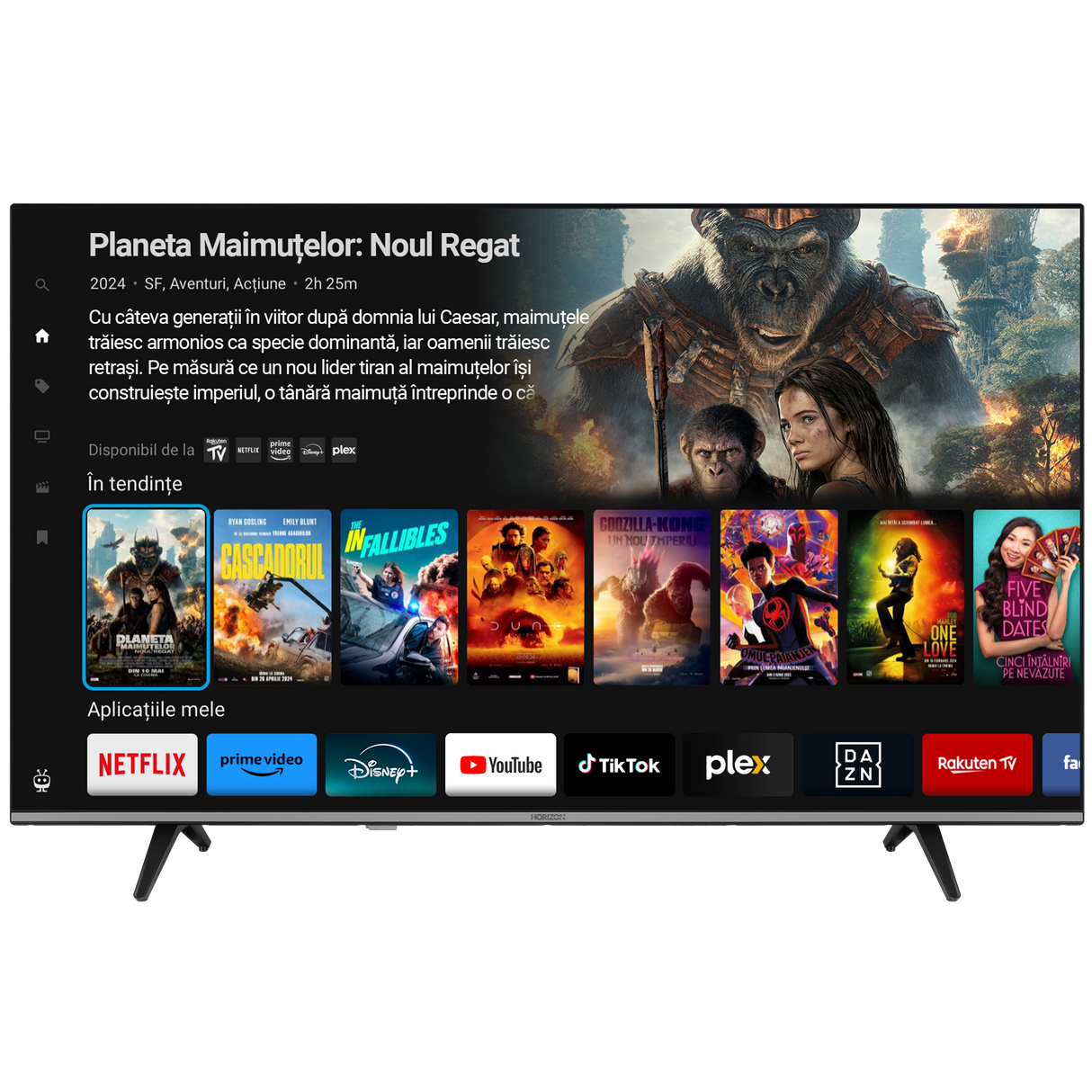Horizon Smart TV - 4K LED Televisie - XT Line - ULTRA HD - WiFi - Netflix - Voice Assistant - Ultra Narrow