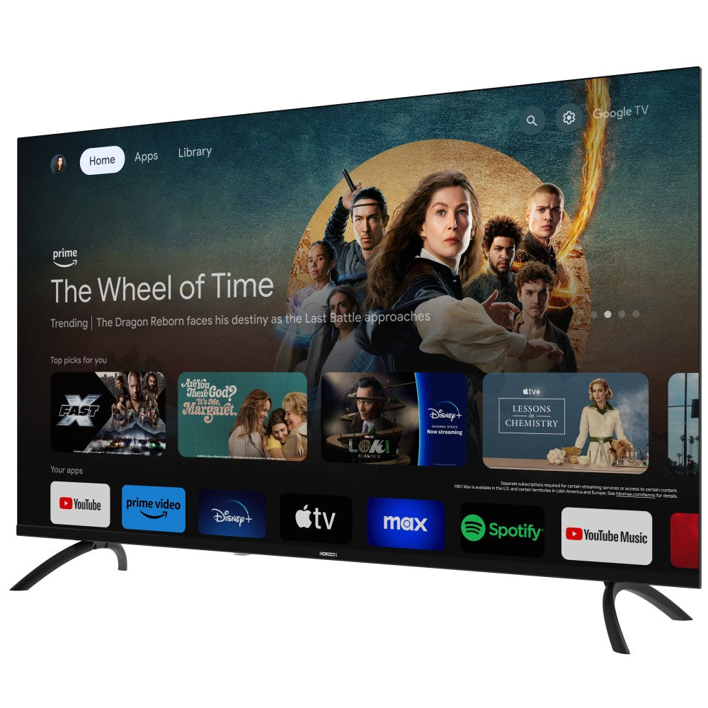 Horizon Smart TV - 4K ULTRA HD LED Televisie - XT Line - Google TV WiFi - Voice Assistant - Frameless