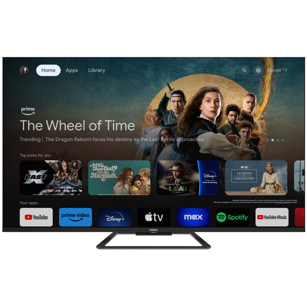 Horizon Smart TV - 4K ULTRA HD QLED Televisie - XT Line - Google TV - Voice Assistant - Frameless