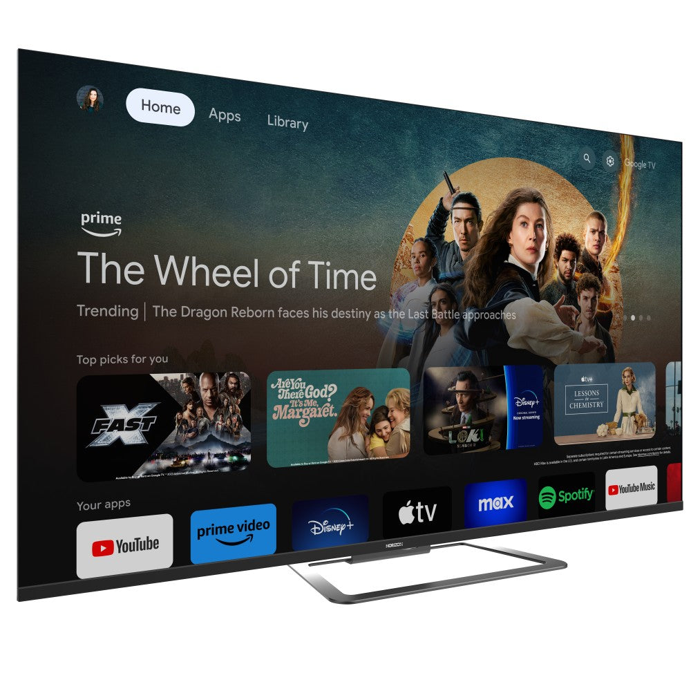 Horizon Smart TV - 4K ULTRA HD QLED Televisie - XT Line - Google TV - Voice Assistant - Frameless