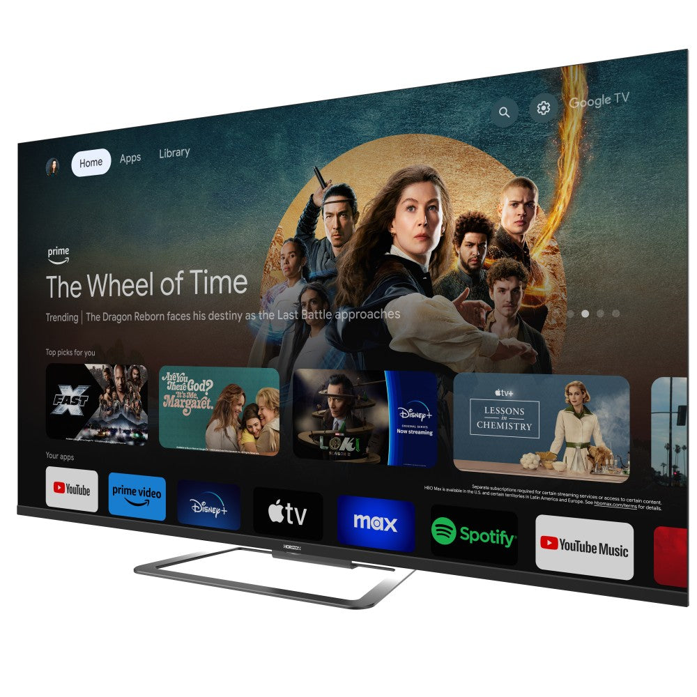 Horizon Smart TV - 4K ULTRA HD QLED Televisie - XT Line - Google TV - Voice Assistant - Frameless