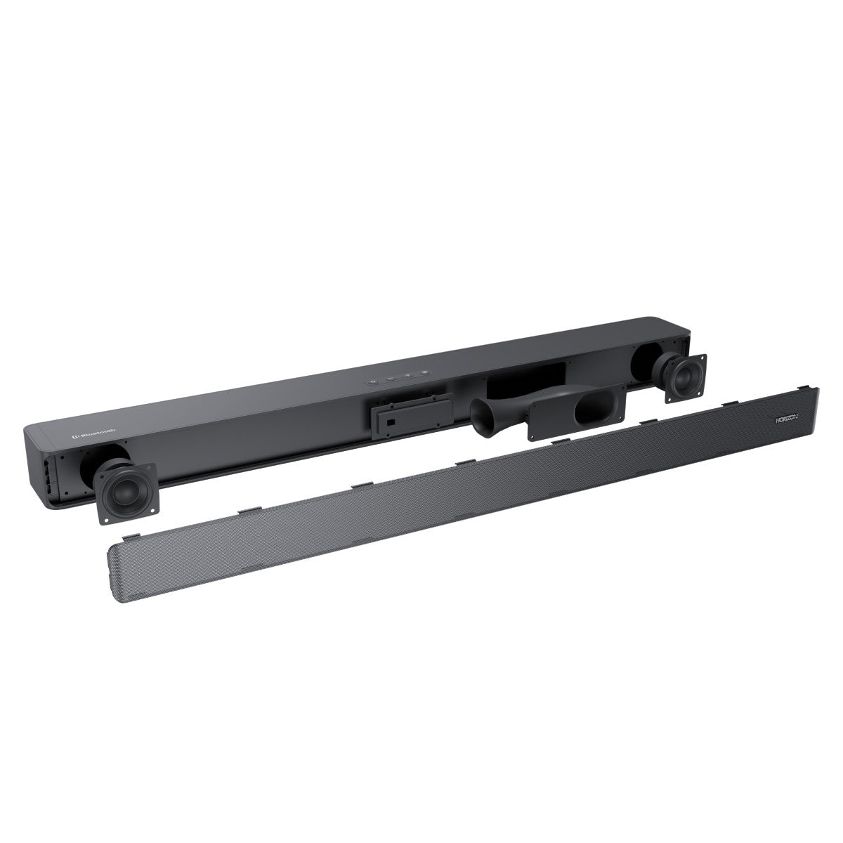 Horizon Soundbar voor TV met Afstandsbediening - Bluetooth - 2.0CH - 60W - Speaker - Antraciet