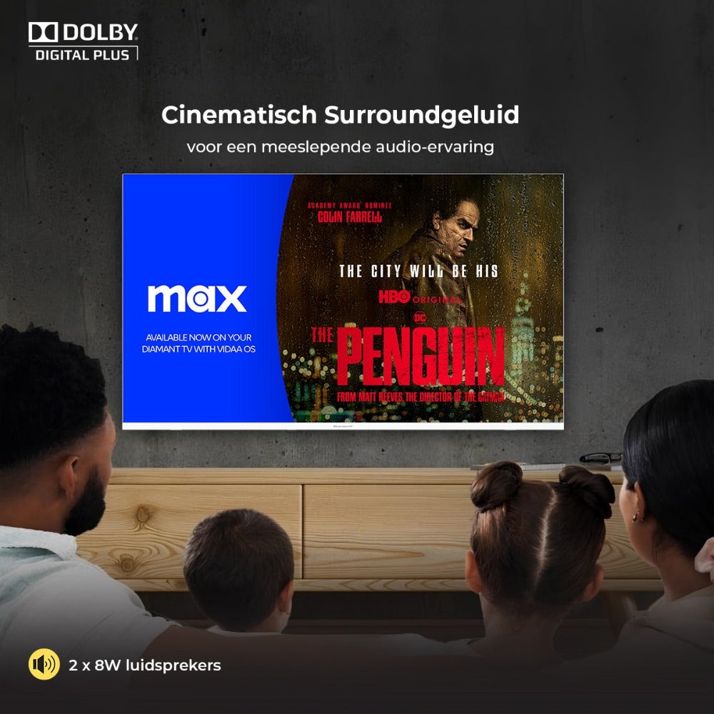 Horizon Smart TV - HD LED Televisie - Diamant Serie - WiFi - Netflix - Frameless Slim Design