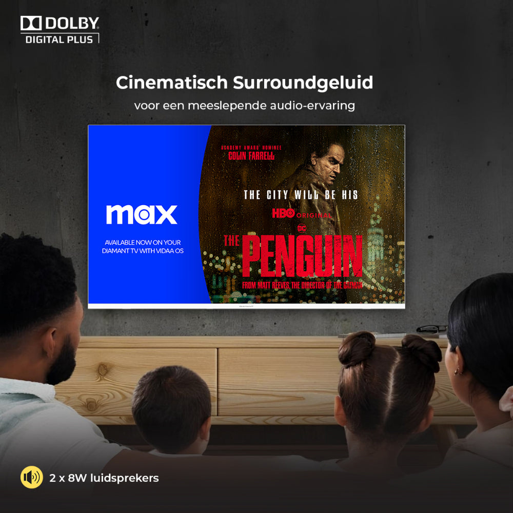 Horizon Smart TV - Full HD LED Televisie - Diamant Serie - WiFi - Netflix - Frameless