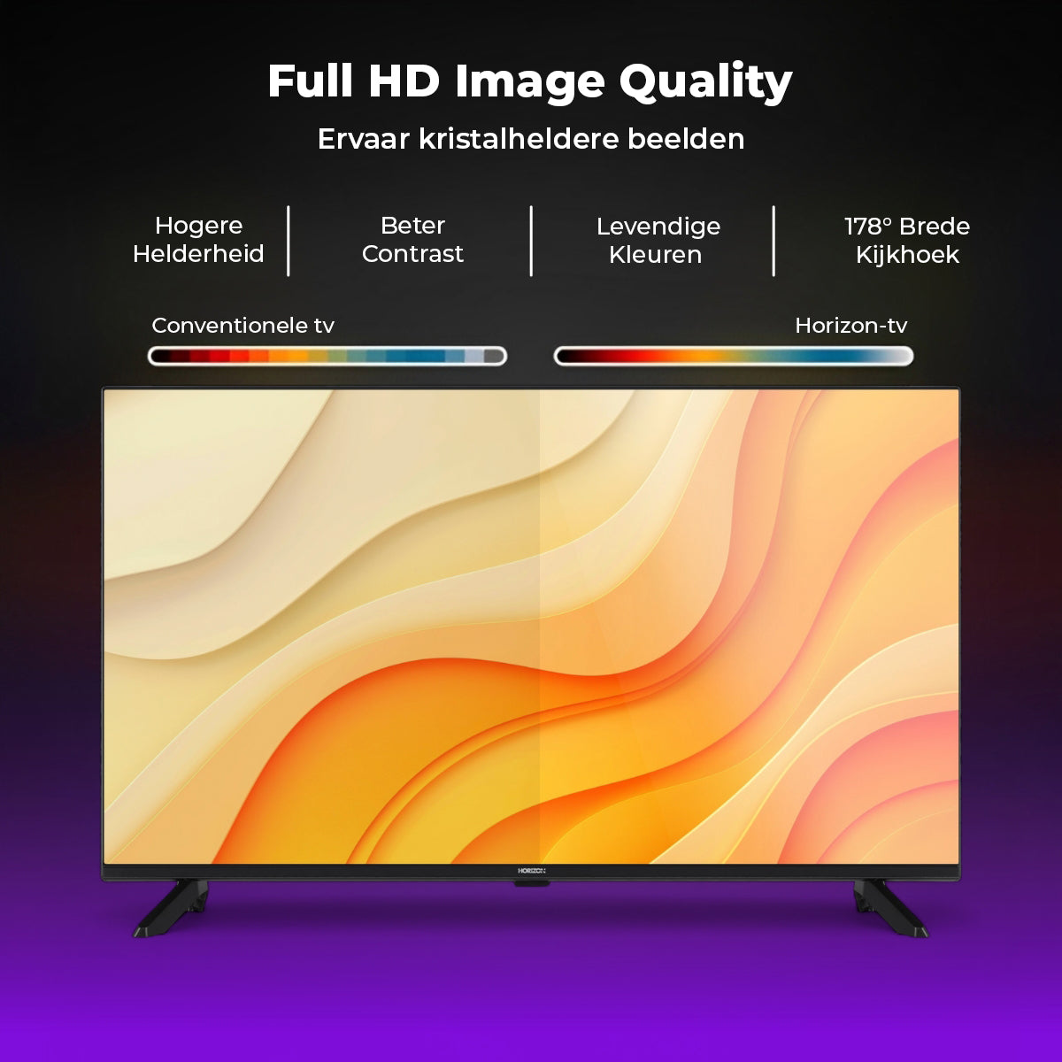 Horizon TV - Full HD LED Televisie - XT Line  - Ultra Narrow - Dolby Audio